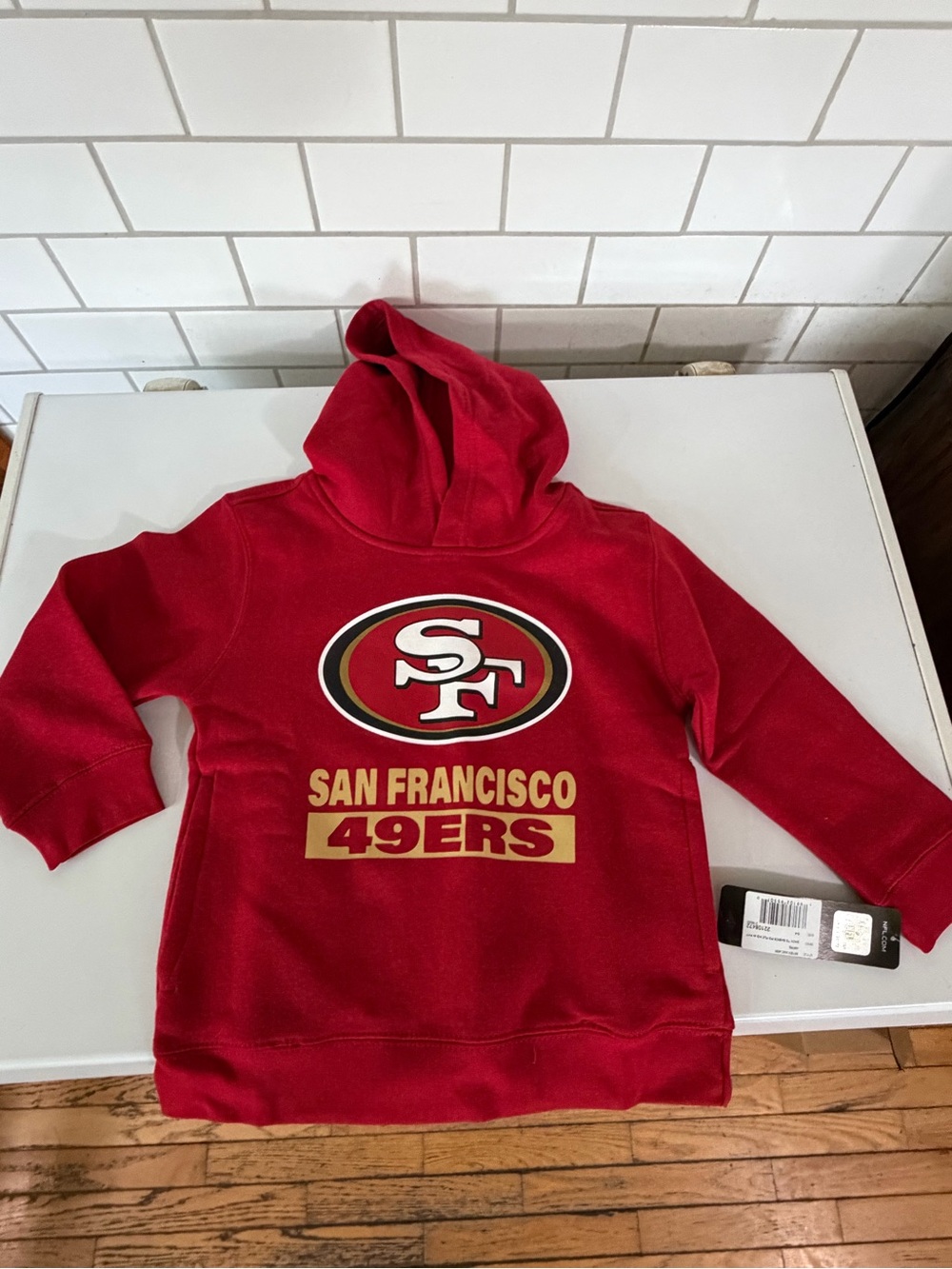 NFL San Francisco 49ers Youth Red Hooded Pullover